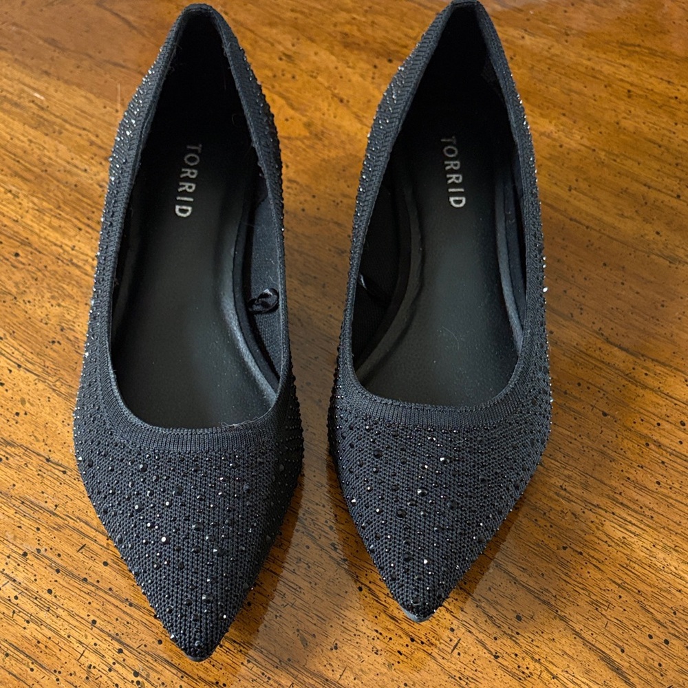 Torrid Black Sparkle Heels